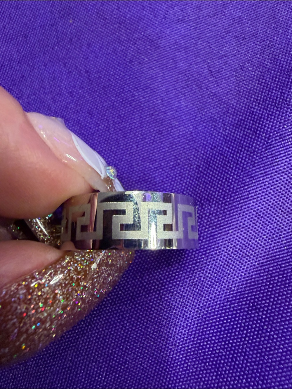 Park Lane Spartas Ring Size 8 Retired Greek Key Silver Men’s Ring